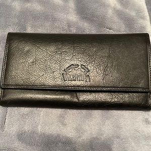 Valentina black leather wallet from Italy 🇮🇹